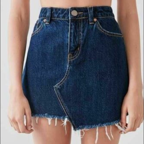 UO Asymmetrical Denim Skirt - Picture 2 of 7